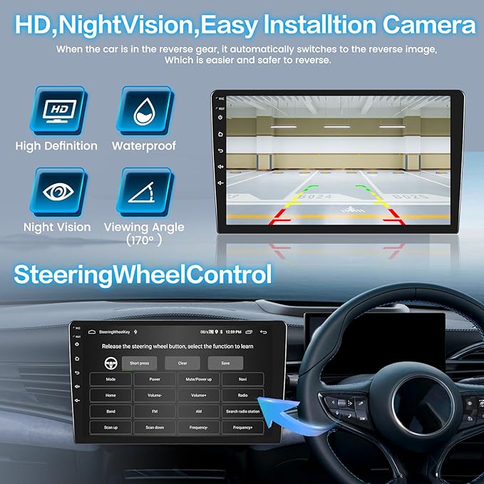 5Ghz WiFi [4Core+64GB] Android Car Radio for Jeep Compass Patriot 2010 2011 2012 2013 2014 2015 2016 Car Stereo, 10inch IPS Touchscreen with Wireless Carplay Android Auto Bluetooth GPS Backup Camera