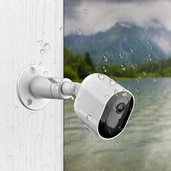 Security Camera Universal Mounting Bracket,Adjustable Indoor/Outdoor Security Wall Metal Bracket, Compatible with Arlo Pro/Pro 2/Pro 3/Pro 4/Ultra/Ultra 2, & with Ring Stick Up Cam Battery (2 Pack)