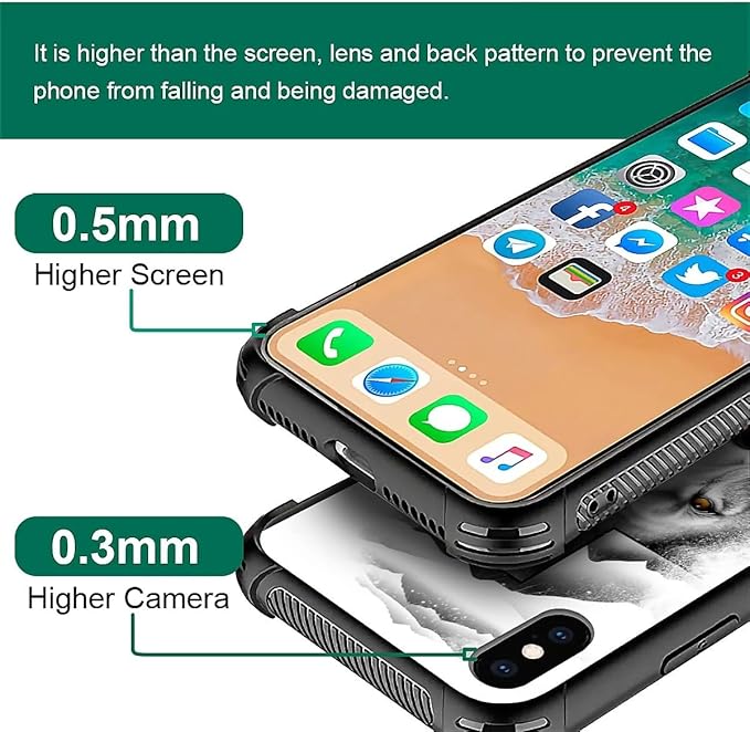 for iPhone Xs Max Case, Lion Cross Jesus Christ Dove Pattern Graphic Design Girl Boy Soft Silicone Hard Acrylic Shock Protection for iPhone Xs Max