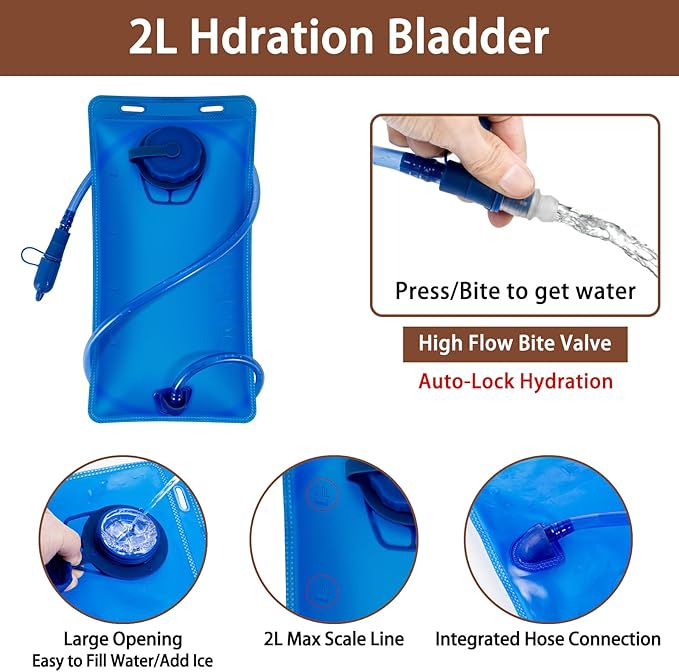 ITIEZY Running Vest for Women Men, 5L Hydration Backpack Lightweight Running Water Vest with Leak-Proof Bladder Sleeve for Marathon, Trail, Cycling, Hiking, Jogging