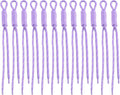 Paracord Keychain Paracord Bag Charm 12pcs Braided Nylon Rope Keychain Cord for Bag Purse Backpack Handbag