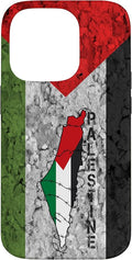 Kufiya PALESTINE Keffiyeh flag, Palestinian Map pattern Case for iPhone 14 Pro