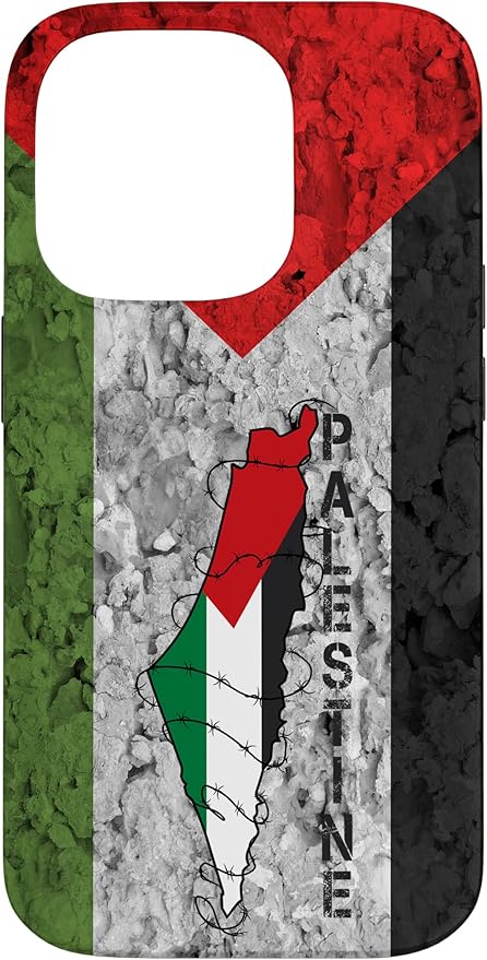 Kufiya PALESTINE Keffiyeh flag, Palestinian Map pattern Case for iPhone 14 Pro