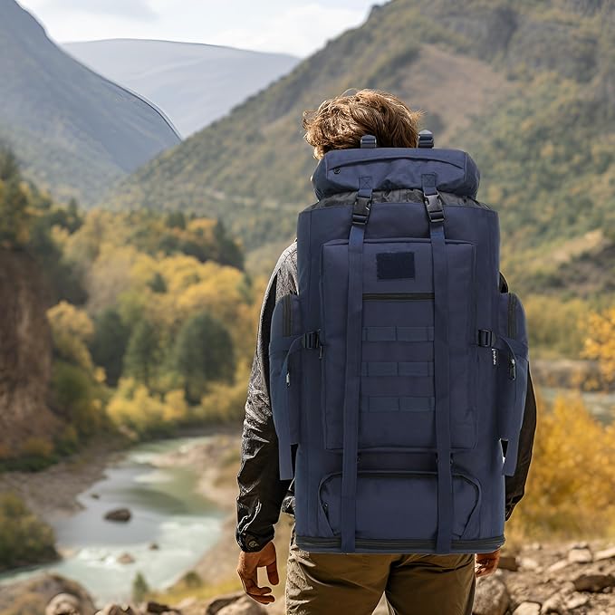 Hiking Backpack for Men 70L/100L Camping Backpack Military Rucksack Molle 3 Days Assault Pack for Climbing | Camping Backpack, 3 Days Assault Pack, for Climbing