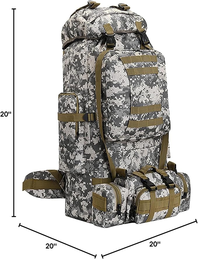 100L Camping Hiking Backpack,Molle military Tactical rucksack backpack,Waterproof Lightweight Hiking Backpack