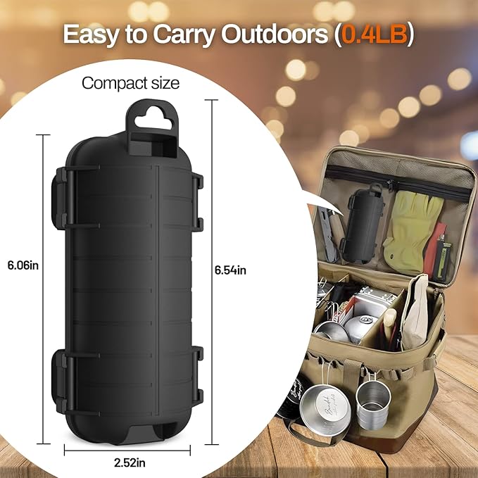 Extension Cord Cover Outdoor, Cord Connector Protector IP54 Water-Resistant, Indoor Electrical Safety Box for Plug Outlet Tool Holiday Light Black
