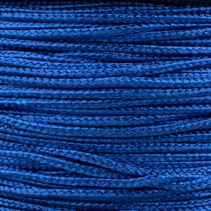 Paracord Planet Micro Paracord – Thin Braided Cord for Crafting, Fishing, and DIY Projects in 125 ft Spools – Royal Blue