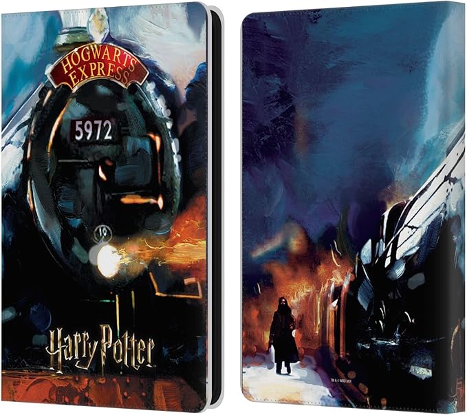 Head Case Designs Officially Licensed Harry Potter Hogwarts Express Prisoner of Azkaban II Leather Wallet Case Compatible with Amazon Kindle Paperwhite 6