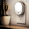 L LOHAS LED Motion Sensor Night Light,[2-PACK] Night Lights Plug into Wall,2 IN 1 Built-in Motion Sensor and Dusk to Dawn Sensor,5000K Daylight White,Nightlight for Bathroom Hallway