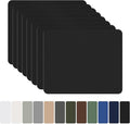 OAZ 8 Pieces 7.87 x 5.9 inch Nylon Repair Patches Nylon Fabric Patch Self-Adhesive Fabric Repair Tape Waterproof Lightweight Outdoor Gear Patch Kit for Down Jacket Clothing Tent Bag (Black)