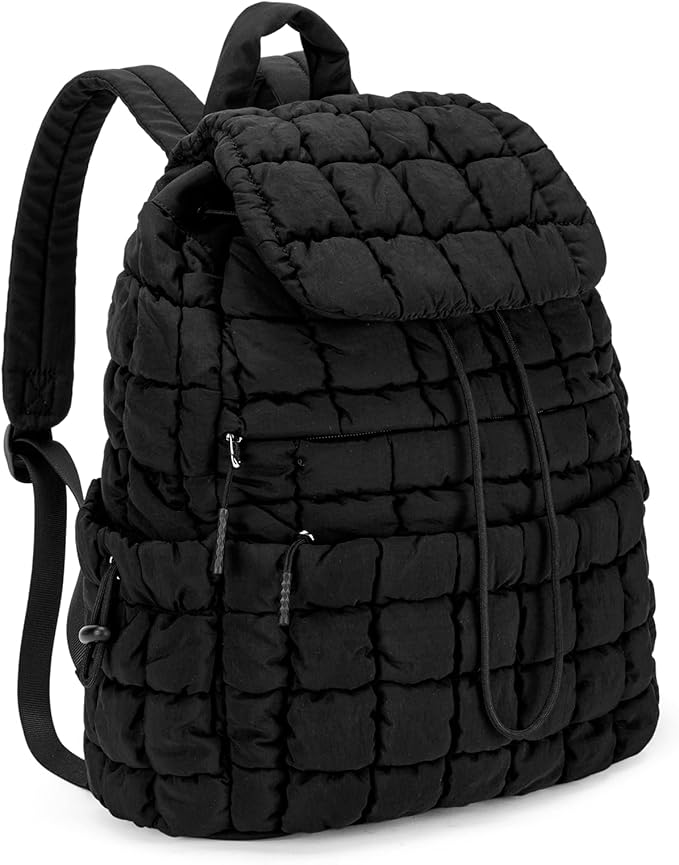 CLUCI Puffy Quilted Backpack Purse for Women, Casual Lightweight Daypack for Women Travel | Purse, Casual, Lightweight, Travel