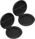 PATIKIL 3.54" Diameter Electronic Organizer Case, 2Pcs EVA Hard Waterproof Round Travel Carrying Case with Zipper for Digital Multimeter, Camera, Charger Cord, Earphone, Black