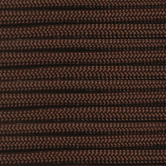 Paracord Planet Solid Color 550lb Paracord – 7 Strand Type III Nylon Cord for Indoor and Outdoor Tasks – Chocolate Brown (10 ft)