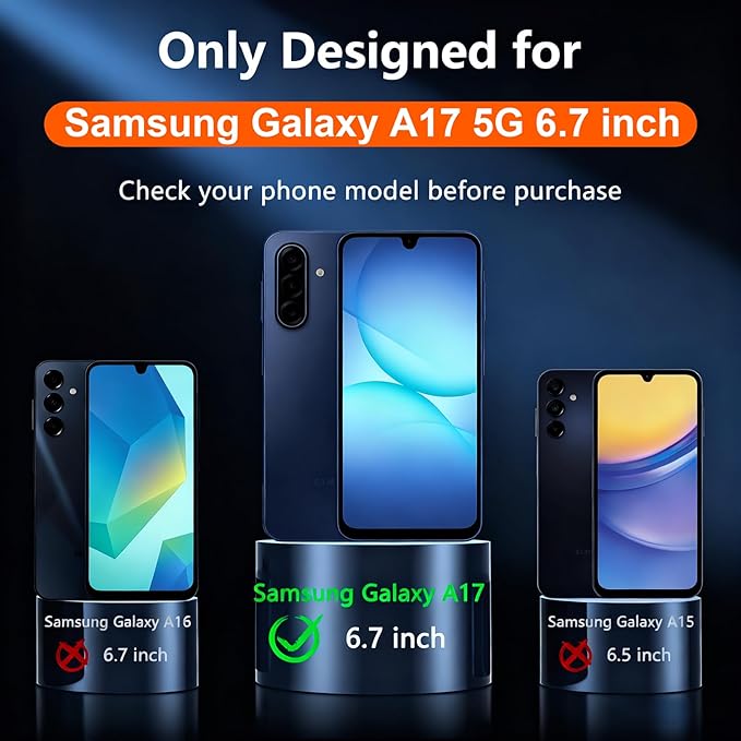 SPIDERCASE for Samsung Galaxy A17 Waterproof Case, IP68 Waterproof Case, Military-Grade Drop Protection, Full-Body Shockproof Dustproof Cover,Black