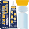 Tiepetly Vinyl Repair Kit Transparent, Air Mattress Patch Kit Heavy Duty, Pool Liner Patch Waterproof, for TPU, EVA, ABS, PVC, Inflatables, Swimming Pool, etc (60ml)
