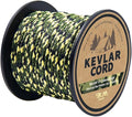 9KM DWLIFE Kevlar Cord – Camo Kevlar Line Ultra-Strong, Lightweight & Abrasion-Proof Survival Rope for Camping, Tactical Gear, Trip Wire 100-1000lb