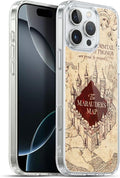 Head Case Designs Officially Licensed Harry Potter The Marauder's Map Prisoner of Azkaban II Gel Case [Military Grade Protection] Compatible with Apple iPhone 16 Pro Max and Compatible with MagSafe