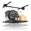 4x4 FT Overhead Garage Lifting Storage Rack, 350 lbs Capacity & 79" Lifting, Metal Garage Ceiling Rack, Adjustable Storage System with Safety Lock