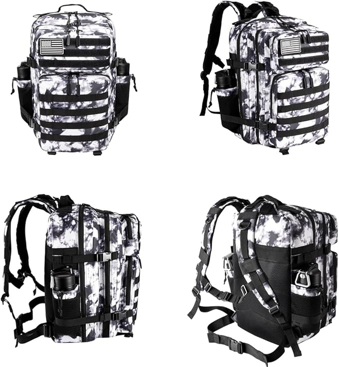 45L Tactical Backpack for Men Women, Military Assault Pack with MOLLE, Large 3 Day Bug Out Bag for Hiking Camping