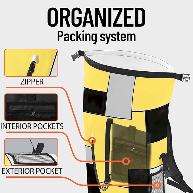 Dry Bag Waterproof Backpack for Women Men, 5L Small Roll Top Lightweight Dry Storage Bag Backpack with Phone Case for Kayaking Paddle Board Camping Travel Swimming Boating Beach