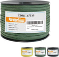 SDHUATUO Paracord Rope 100FT, 550lb Type III Nylon Parachute Cord 7-Strand Core with Reflective Strips, Utility String for Survival, Camping Gear, Hiking, DIY, Crafting, Outdoor, ArmyGreen