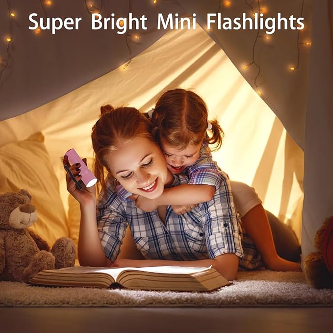 3 Pack 9-LED Mini Flashlight Bulk, Small Multicolor Flashlights with Lanyard, 9 AAA Batteries Included, for Hurricane Supplies Halloween Gifts Stocking Stuffers