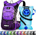 Mothybot Insulated Hydration Backpack Pack with 3L BPA Free Leak Proof Water Bladder, Large Storage Lightweight Hiking Daypack with Waist Pouches & Cooler Layer, for Running, Biking, Camping, Festival