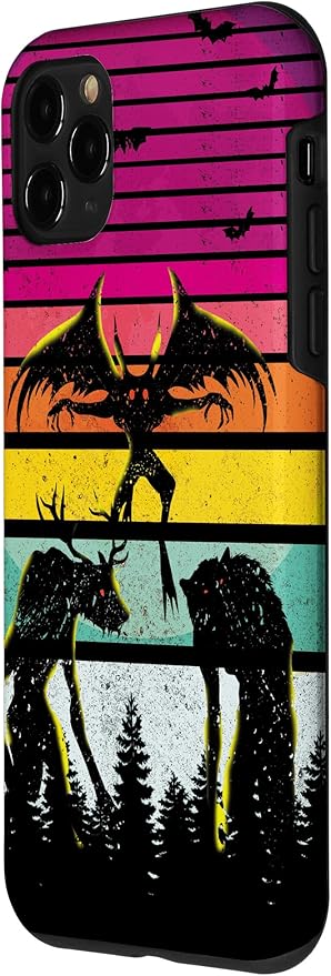 Cryptkin Cute Mothman Cryptid Map Case for iPhone 11 Pro