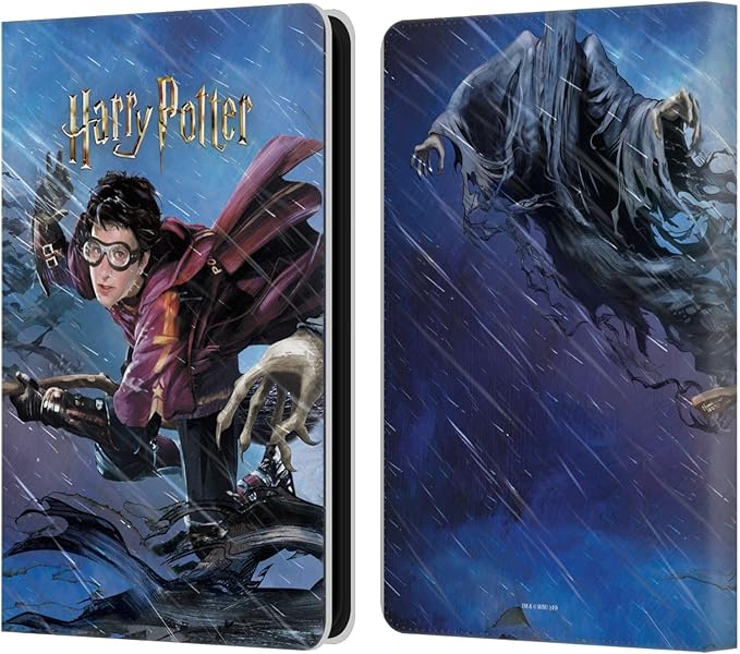 Head Case Designs Officially Licensed Harry Potter Quidditch 1 Prisoner of Azkaban II Leather Wallet Case Compatible with Amazon Kindle 11th Gen (2024)