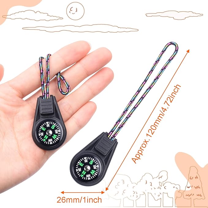 25 Pack Compass for Kids Mini Compasses Bulk Kids Toy Compass for Party Favor/Hiking/Scout Classroom Learning Directions