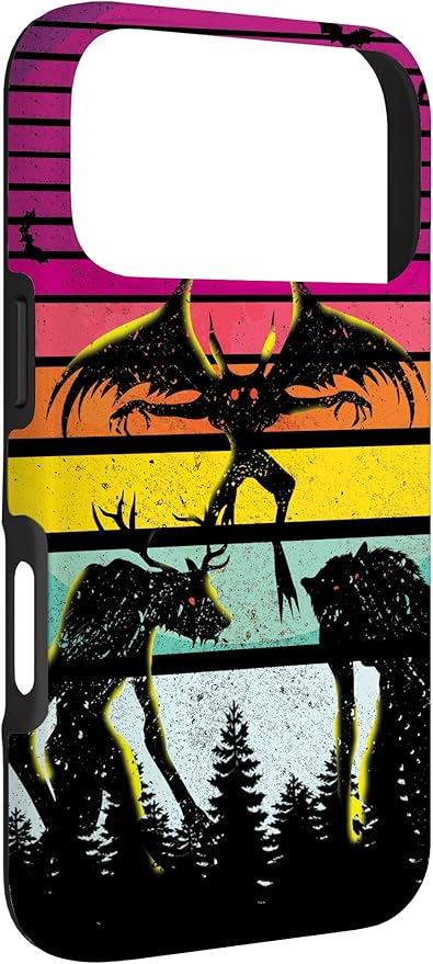 Cryptkin Cute Mothman Cryptid Map Case for iPhone 17 Pro