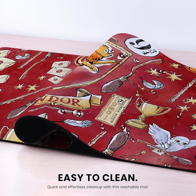 Head Case Designs Officially Licensed Harry Potter Gryffindor Graphics 37.4 x 15.75 x 0.16 inches (900 x 400 mm) - XL Gaming Office Desk PC Keyboard Mouse Mat Pad