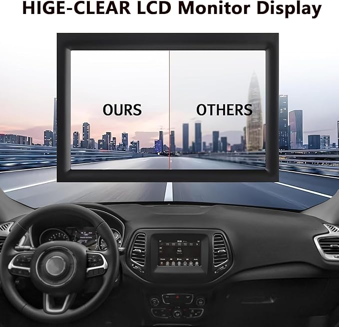 7" Uconnect Touch Screen Replacement Display with Bracket for 2017-2020 Jeep Compass TDO-WXGA0700K00057-V1 TDO-WXGA0700K00033-V2 fit Radio Navigation