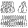 Carabiner, Heavy Duty Galvanized Steel Spring Snap Hook Carabiner Clips with 550LBS Holding Capacity, Ideal for Outdoor, Hammock, Swing and Travel (M8 3Inch, 20PCS)