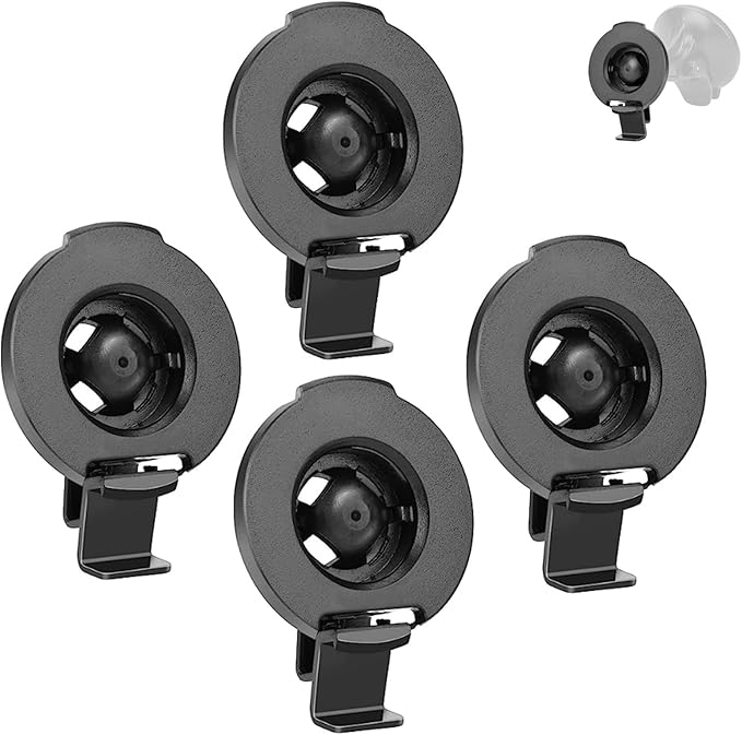 Garmin Accessories GPS Bracket Cradle Mount Compatible with Garmin Nuvi 42LM 44 52LM 54 55LMT 56 58 2407 2408 2447 2448 2467 2497 2507 2508 2547 2548 2557 2567 2577 Nuvi GPS (4 Pack)