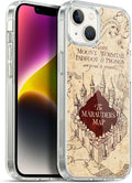 Head Case Designs Officially Licensed Harry Potter The Marauder's Map Prisoner of Azkaban II Soft Gel Case Compatible with Apple iPhone 14 Plus