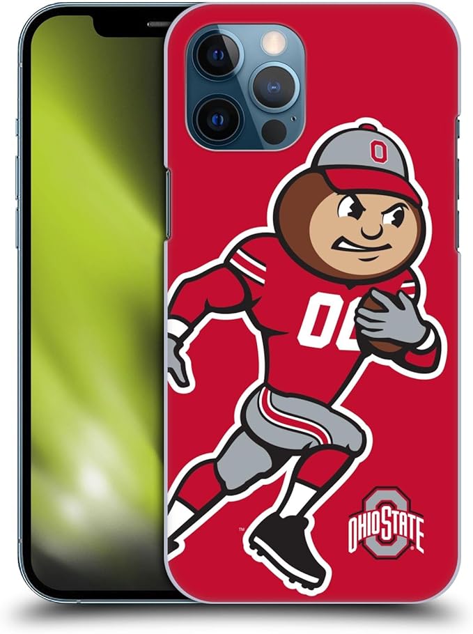 Head Case Designs Officially Licensed Ohio State University Mascot Oversized Football Graphics Hard Back Case Compatible with Apple iPhone 12 Pro Max