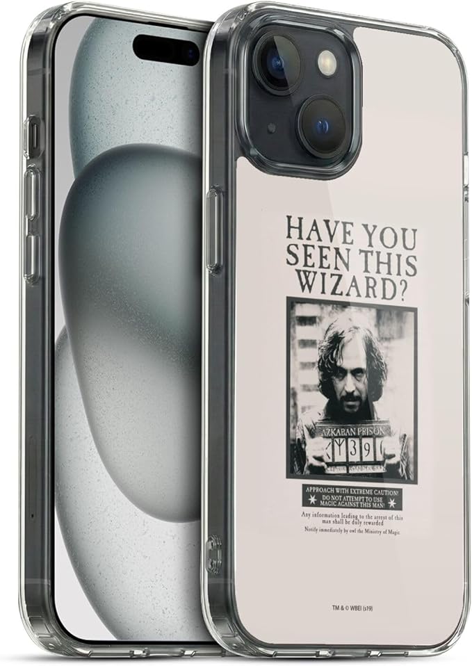 Head Case Designs Officially Licensed Harry Potter Sirius Black Poster Prisoner of Azkaban II Gel Case [Military Grade Protection] Compatible with Apple iPhone 15 and Compatible with MagSafe