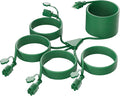 K KASONIC - 46FT Christmas Lights Outdoor Extension Cord with Mutil Outlets, ETL Listed Heavy Duty Electrical Cord with Protective Covers, Weatherproof Extension Cord for Outside, 16AWG/1625W, Green