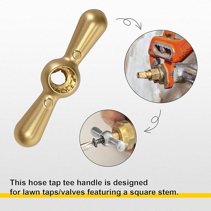 PK1100 Brass Faucet Stem & Bonnet Replacement Kit for Arrowhead Hose Bibs, Hose Bib Valve Stem Repair, Fits PK1100 / PP806-15 Outdoor Faucet & Boiler Drain