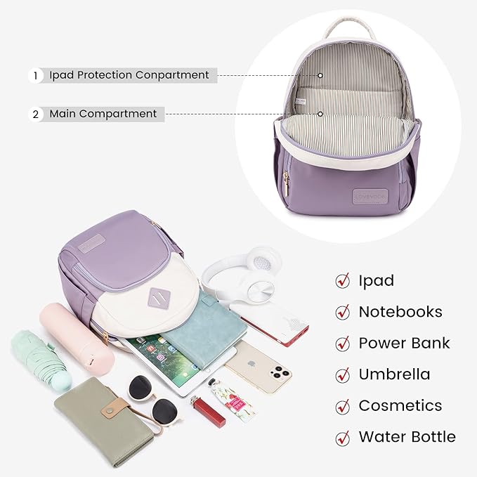 LOVEVOOK Mini Backpack for Women Light Weight Small Waterproof Backpack Purses Daily Backpack… | Light Weight