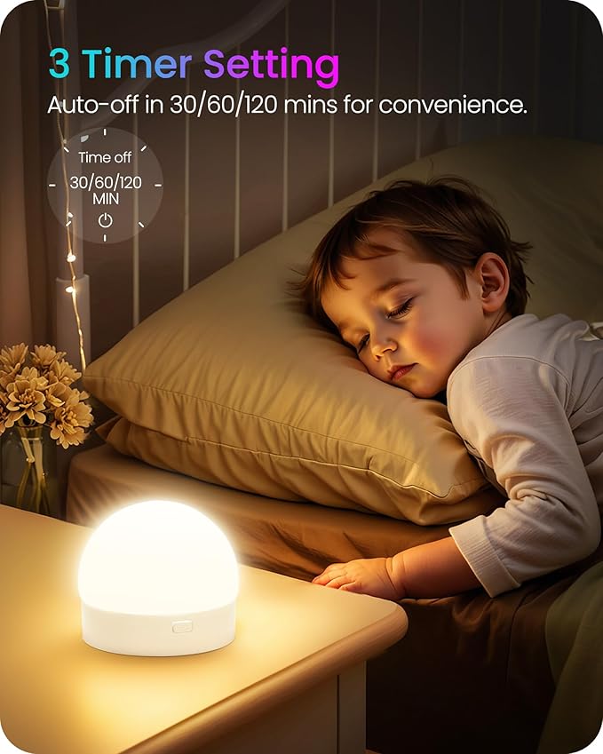 Rechargeable Light Bulbs with Remote Control, 4 Packs E12 Battery Operated Light Bulbs, 3 Timer 15 Colors Selectable, Dimmable Wireless RGB LED Bulb, Non-Hardwired, R08YBP405