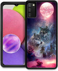 for Samsung Galaxy S20 FE Case, Star Two Wolfs Howling Pattern Graphic Design Girl Boy Soft Silicone Hard Acrylic Shock Protection for Samsung Galaxy S20 FE