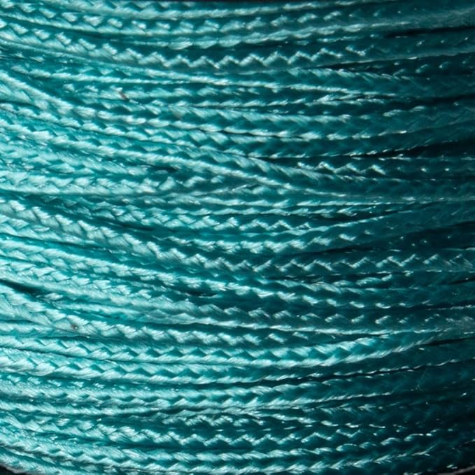 Paracord Planet Micro Paracord – Thin Braided Cord for Crafting, Fishing, and DIY Projects in 125 ft Spools – Turquoise