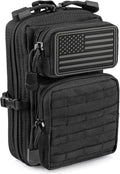 LIVANS Tactical Molle Utility Pouch, EDC Tool Pouch Tactical Phone Pouches Mini Waist Pouches Medical EDC IFAK Pack Mini Design of 3-Day Backpack