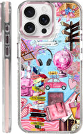 Case for iPhone 14 Pro Max,[Compatible with MagSafe],Cover Holiday Trip World Map Phone Case Design，for Women Girls Magnetic Clear Cover - Slim, Sleek, & Shockproof Protection