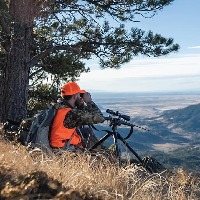 BOG DeathGrip Aluminum Tripod with Durable Frame, Lightweight, Stable Design, Bubble Level, Adjustable Legs, Shooting Rest, and Hands-Free Operation for Hunting, Shooting, and Outdoors