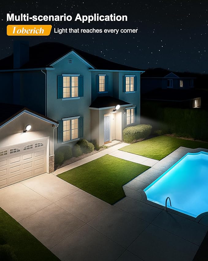 toberich LED Barn Light 4 Packs, 150W 20000LM Yard Area Lights Dusk to Dawn Outdoor Lighting with Upgraded Photocell 6500K Adjustable Angle Daylight IP66 Waterproof Street Lights for Farmhouse/Garage