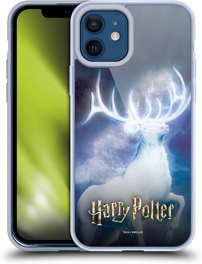 Head Case Designs Officially Licensed Harry Potter Stag Patronus Prisoner Of Azkaban II Gel Case [Military Grade Protection] Compatible with Apple iPhone 12 / iPhone 12 Pro and Compatible with MagSafe
