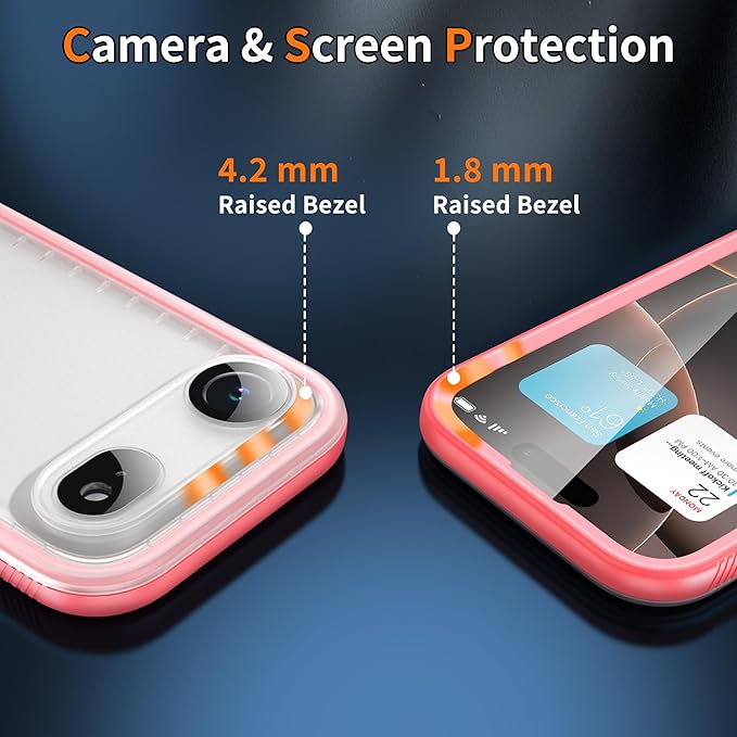 Cozycase TOP Waterproof Case for iPhone Air - Military Heavy Duty 360 Shockproof Full Body with Screen Camera Protector Double IP68 Water Dust Drop Proof Hard Rugged Tough Front Back Slim Cover